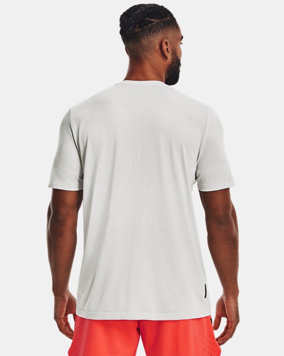 Men's UA RUSH™ Seamless Legacy Short Sleeve, White, pdpMainDesktop image number 1